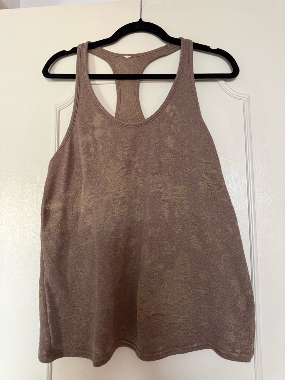 ALO Yoga Taupe Racerback Tank Top
